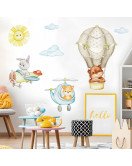 Cheap Kids Bedroom Cartoon Animal Vinyl Nursery Wall Stickers - Model Sf39353