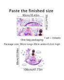 Home Decoration Charming Cloud Moon With Fairy Salon Wall Stickers For Bedroom For Girl - Model Sf39387