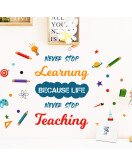 Kids' Room Learning Inspirational Quote Vinyl Mural Wall 3d Sticker Wallpaper Door - Model Sf39389