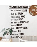Self-adhesive Motivational Quotes School Rules Classroom Wall Stickers - Model Sf39391