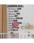 Self-adhesive Motivational Quotes School Rules Classroom Wall Stickers - Model Sf39391