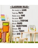 Self-adhesive Motivational Quotes School Rules Classroom Wall Stickers - Model Sf39391