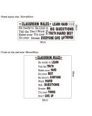 Self-adhesive Motivational Quotes School Rules Classroom Wall Stickers - Model Sf39391