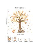 Kids' Room Cartoon Animal 3d Tree Wall Stickers - Diy Tree And Birds Wall - Model Sf39396