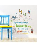 Self-adhesive Baby Nursery Cartoon Animal Wall Stickers Quotes - Model Sf39397