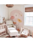 Home Decoration Boho Design Arch With Flower Living Room Wall Stickers Image