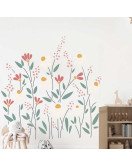 Home Decor Living Room Removable Boho Flower Wall Decal