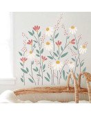 Home Decor Living Room Removable Boho Flower Wall Decal