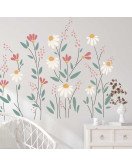 Home Decor Living Room Removable Boho Flower Wall Decal