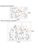 Home Decor Living Room Removable Boho Flower Wall Decal