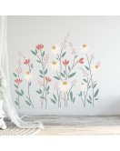 Home Decor Living Room Removable Boho Flower Wall Decal