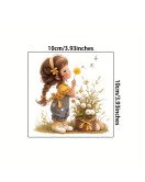 2025 Self-adhesive Removable 3d Cartoon Girl Switch Stickers Decorations - Model Sw017