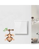 Home Decoration Self-adhesive Cartoon Monkey Switch Stickers For Electric Board Label - Model Sw025
