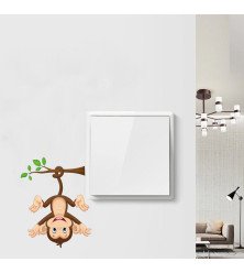 Home Decoration Self-adhesive Cartoon Monkey Switch Stickers For Electric Board Label - Model Sw025