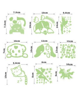 Girls Room Decoration Self Adhesive 3d Fairy Light Wall Switch Sticker - Green Only