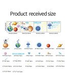 Kids Room Decorative 3D Space Night Glowing Stars Wall Sticker
