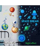 Kids Room Decorative 3D Space Night Glowing Stars Wall Sticker