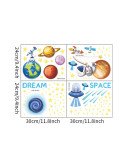 Kids Room Decorative 3D Space Night Glowing Stars Wall Sticker
