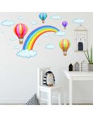 Home Decor Colorful Air Balloon Rainbow Wall Sticker Home Decor Colorful Air Balloon Rainbow Wall Sticker