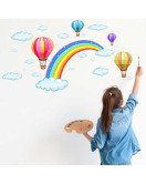 Home Decor Colorful Air Balloon Rainbow Wall Sticker Home Decor Colorful Air Balloon Rainbow Wall Sticker