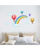 Home Decor Colorful Air Balloon Rainbow Wall Sticker Home Decor Colorful Air Balloon Rainbow Wall Sticker