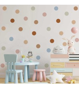 Children Room Decoration Removable Wall Decal Sticker Polka Dot