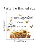 Self-adhesive Home Decoration Sunflower Quote Wall Stickers For kitchen - Model Fun-b14
