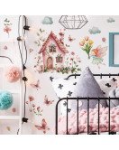 Home Decoration Baby Girls Room Castle With Fairy Wall Sticker Suppliers - Model Fun-de273