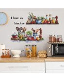 Home Decorative Self-adhesive Vintage Kitchen Wall Sticker Decor - Model Fun-e172