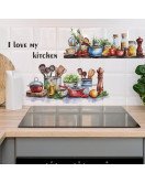 Home Decorative Self-adhesive Vintage Kitchen Wall Sticker Decor - Model Fun-e172