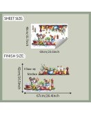 Home Decorative Self-adhesive Vintage Kitchen Wall Sticker Decor - Model Fun-e172