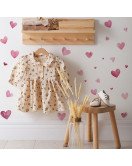 Self-adhesive Home Decoration 3d Pink Heart Wall Stickers For Nursery - Model Fun-f461