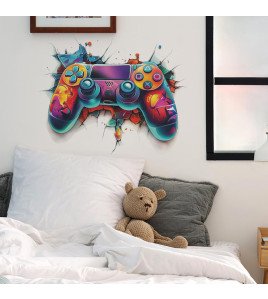 Big Living Room Removable 3d Cartoon Game Wall Stickers - Model Fun-f485