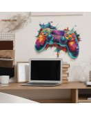 Big Living Room Removable 3d Cartoon Game Wall Stickers - Model Fun-f485