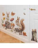 Cartoon Children Nursery Decoration Woodland Animal Wall Stickers Stickers - Model Fun-h23