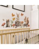 Cartoon Children Nursery Decoration Woodland Animal Wall Stickers Stickers - Model Fun-h23