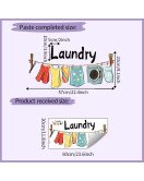Home Decoration Self-adhesive Removable Laundry Personalized Wall Stickers - Model Hy-b127