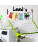 Home Decoration Self-adhesive Removable Laundry Personalized Wall Stickers - Model Hy-b127