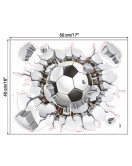 Removable Kids Room 3d False Window Effect Soccer Football Wall Sticker